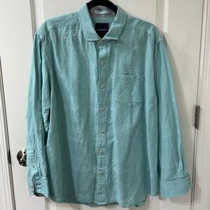 Tommy Bahama Blue Casual Button Down Shirt